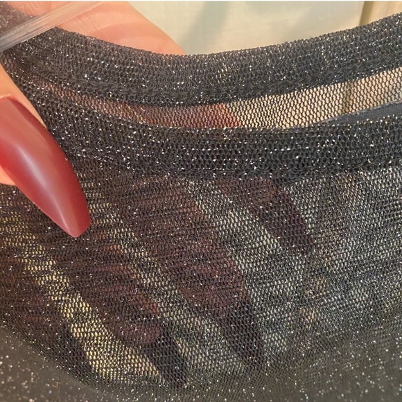 Brandy Melville Transparent Diamond Stars Top Tee - Picture 15 of 16